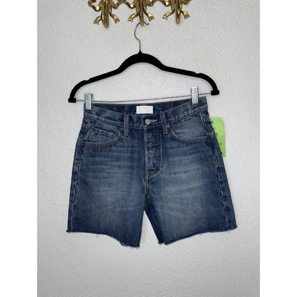 New Boyish Monty High Waist Denim Raw Edge Shorts in Miss Julie 25” Jeans N - Picture 1 of 7